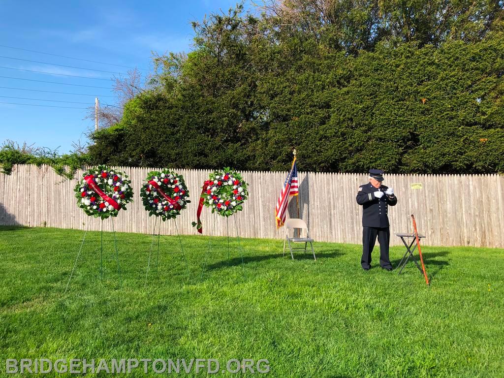 Amagansett, Bridgehampton, East Hampton, Montauk, Sag Harbor, and Sorings  Fire Departments participated in the ceremony. 