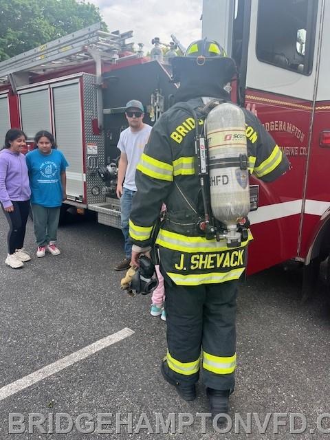 Future firefighters learning about fire equipment! 