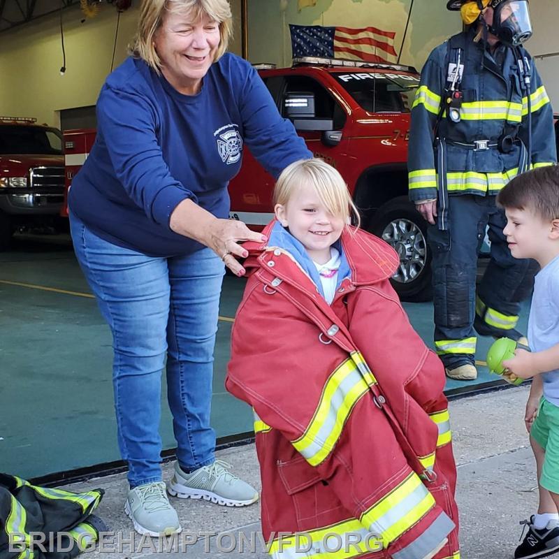 We are all almost ready to be fire fighters! 