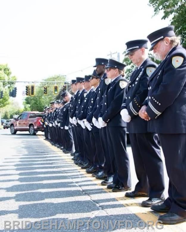 Thank you to our members and the community for coming out to our annual ceremony today. Special thanks to the Bridgehampton School band for performing and to Ex EMS Captain Liz Grodski for organizing. Janet Donohoe Ollinger photo