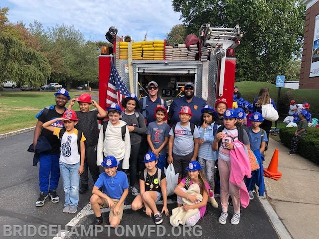 Chief Balserus and Chief Hemby and some of the fine future fire department members!