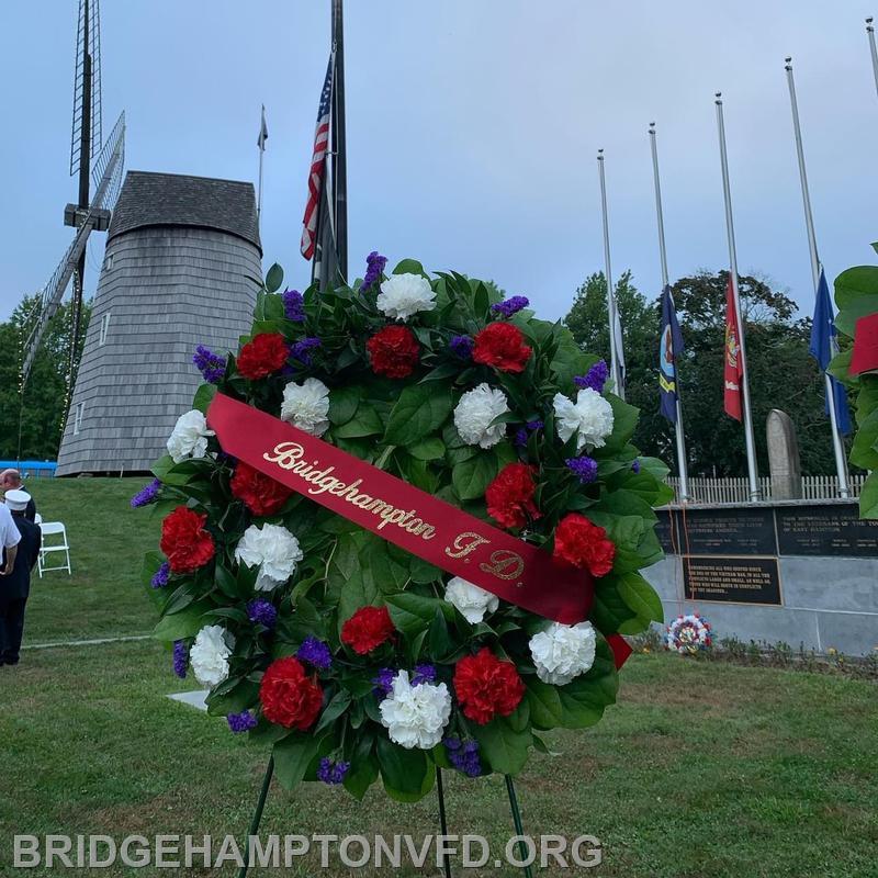 9/11/23
Thank you to the East Hampton Town Chiefs Association for organizing the annual 9/11 memorial service Monday, where area first responders gathered to remember the lives lost, as well as the heroism of so many that day 22 years ago. 

Photo: Dana Hilbert 