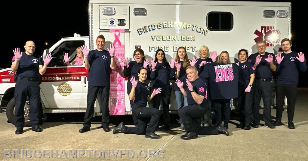 This Breast Cancer Awareness Month, we wear pink not only to support our member (who we are happy to report is doing great!), but for all breast cancer survivors in the department and our community and to remember the lives sadly lost. We also hope it serves as a reminder for women to conduct self-checks often and get their mammograms.