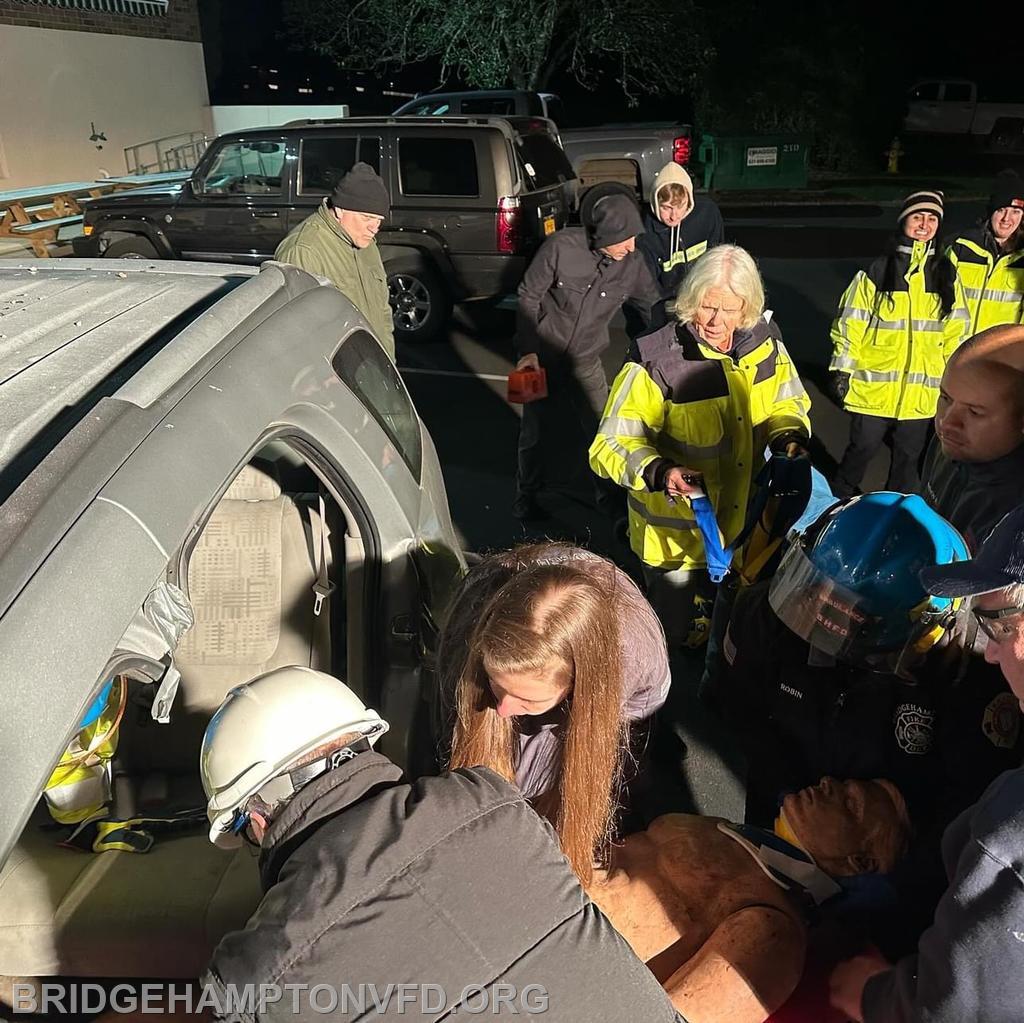  The Suffolk County Fire Academy EMS Vehicle Extrication Awareness class at BHFD. 