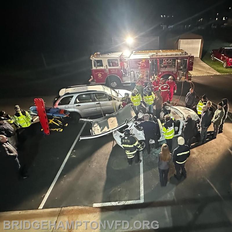  The Suffolk County Fire Academy EMS Vehicle Extrication Awareness class at BHFD. 