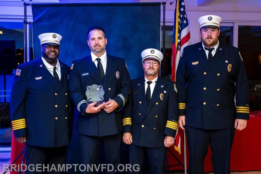 3. Bruce Dombkowski was recognized for 45 years of service to the Packard Company. His son Nick receive the award in his honor. This also marks Bruce’s last year on the board of fire commissioners.