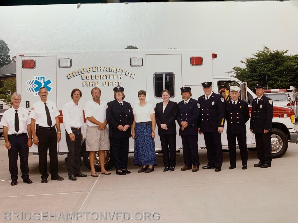 Happy EMS Week! EMS personnel are being celebrated across the country this week for the important work they do. At the Bridgehampton Fire Department, we are honoring our EMS providers, both volunteer and paid, who serve our community so well. 

This year’s @NREMT theme is “Honoring Our Past, Forging Our Future,” to mark the 50th anniversary of this national recognition for EMS. In that same spirit, we honor not only our dedicated EMS members currently serving, but all those who came before us. Their hard work, skill and eye toward the future set the foundation for the strong EMS Company of today. 

Here’s a little background on the photos: The first “ambulance squad” was formed at BHFD in December 1946 with Captain Arthur Halsey. The district purchased the first ambulance, a ‘47 Cadillac, soon after. By 1960, the Ambulance Company was formed with Bill Crowley as the first company captain Ben Buchholtz, in the fifth photo, was the first female captain, who served for an impressive 15 years in the role.
